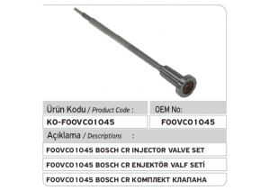 F00VC01045 Common Rail Valve Set